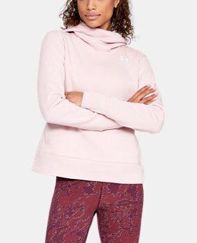 Women's UA Cotton Fleece Logo Hoodie 1 Color Available $45