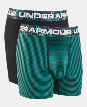 New Arrival Boys' Charged Cotton® Stretch Boxerjock® 2-Pack 1 Color Available $14.99