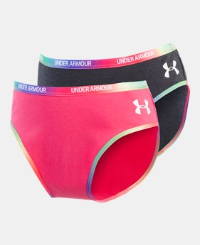 Girls' UA Twist Bikini 2-Pack Underwear 2 Colors Available $15