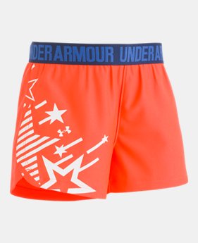 Girls' Pre-School UA Americana Play Up Shorts 1 Color Available $20