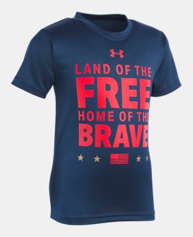 Boys' Infant UA Land Of The Free Short Sleeve 1 Color Available $16