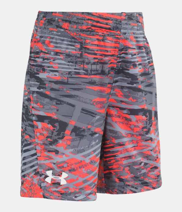Boys' Toddler UA Vertigo Stunt Shorts, ANTHRACITE, Laydown