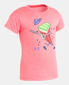 New Arrival Girls' Toddler UA Watch Your Melon Short Sleeve FREE U.S. SHIPPING 1 Color Available $18