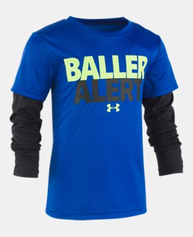 New Arrival Boys' Toddler UA Baller Alert Slider Long Sleeve 1 Color Available $30