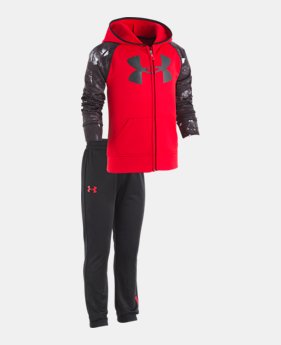 New Arrival Boys' Pre-School UA Bedrock Camo Track Set 1 Color Available $46