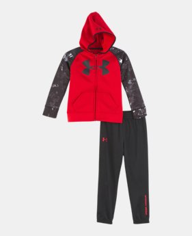 New Arrival Boys' Infant UA Bedrock Camo Track Set 1 Color Available $44