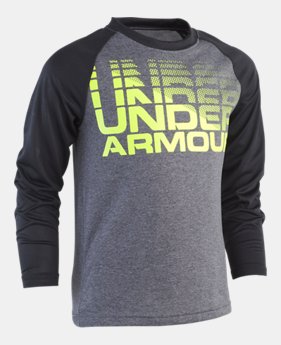 New Arrival Boys' Pre-School UA Wordmark Raglan Long Sleeve 1 Color Available $23