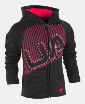 New Arrival Girls' Pre-School UA Elevate The Brand Hoodie 1 Color Available $40