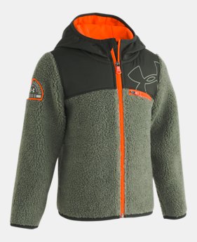 Boys' Pre-School UA Sherpa Fleece Zip Up Hooded 1 Color Available $65