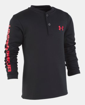 Boys' Pre-School UA MVP Henley Long Sleeve Shirt 1 Color Available $29
