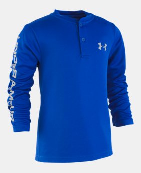 New Arrival Boys' Toddler UA MVP Henley Long Sleeve 1 Color Available $29