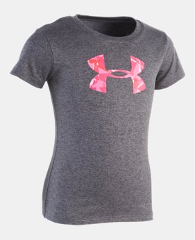 New Arrival Girls' Toddler UA Shattered Big Logo Short Sleeve Shirt 1 Color Available $18