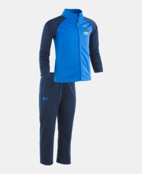 New Arrival Boys' Pre-School UA On The Mark Track Set 2 Colors Available $40