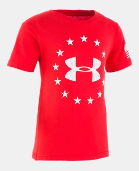 New Arrival Boys' Toddler UA Freedom Short Sleeve 1 Color Available $18