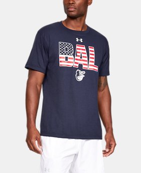 Men's MLB UA USA Flag Initials Short Sleeve 1 Color Available $30