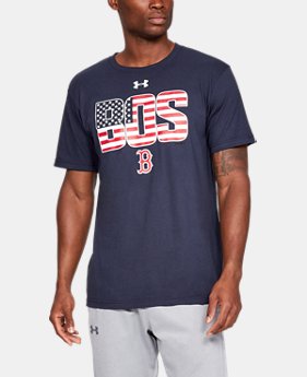 Men's MLB UA USA Flag Initials Short Sleeve 1 Color Available $30