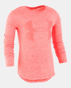 New Arrival Girls' Pre-School UA Finale Long Sleeve Shirt 1 Color Available $25