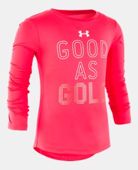 New Arrival Girls' Toddler UA Good As Gold Long Sleeve 1 Color Available $25