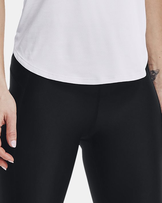 Women's HeatGear® Armour Branded WB Full-Length Leggings, Black, pdpMainDesktop image number 2