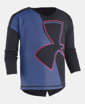 New Arrival Girls Pre-School UA Tech™ Crew Long Sleeve 1 Color Available $30