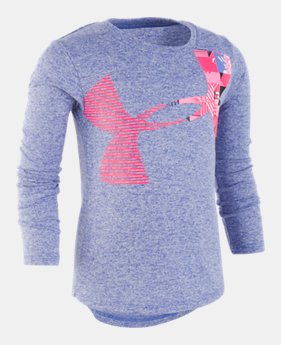 New Arrival Girls' Toddler UA Interface Big Logo Long Sleeve 1 Color Available $25