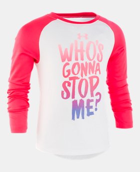 New Arrival Girls' Toddler UA Who's Gonna Stop Me Long Sleeve 1 Color Available $25