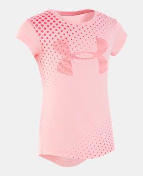 New Arrival Girls'' Pre-School UA Training Big Logo Short Sleeve 1 Color Available $18