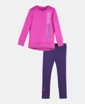 New Arrival Girls' Infant UA Wordmark Tunic Set 2 Colors Available $40