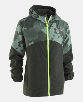 New Arrival Boys' Pre-School UA Printed North Rim Microfleece Jacket 1 Color Available $58.99