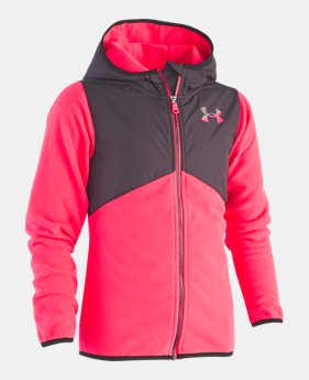 New Arrival Girls' Pre-School UA Canyon Rim Microfleece Jacket 2 Colors Available $46