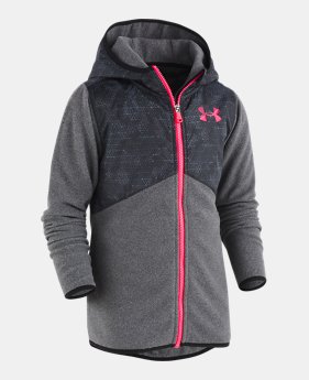 New Arrival Girls' UA Printed Canyon Rim Microfleece Jacket 1 Color Available $60