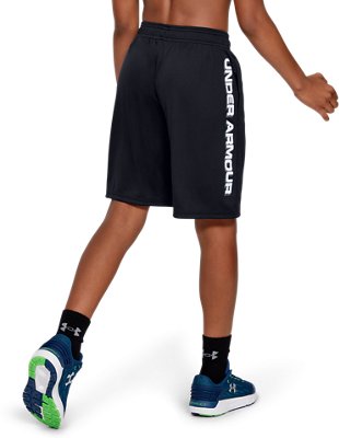 boys black under armour shorts