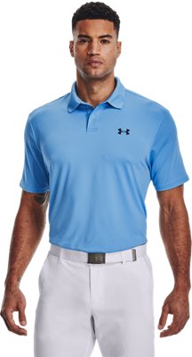 under armour blue golf shirt