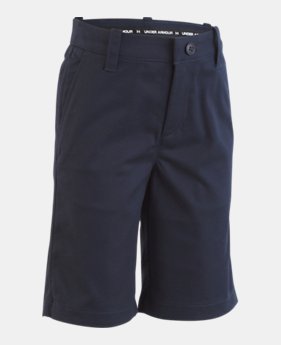 New Arrival Boys' Pre-School UA Uniform Chino Slim Fit Shorts 2 Colors Available $36