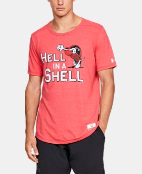 New Arrival Men's UA Iconic Tri-Blend Collegiate Short Sleeve Shirt 1 Color Available $50