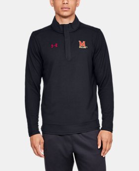 New Arrival Men's UA Knit ¼ Snap Collegiate 1 Color Available $80