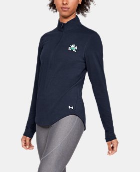 New Arrival Women's Charged Cotton® ½ Zip Collegiate 4 Colors Available $60