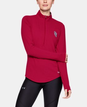 Women's Charged Cotton® ½ Zip Collegiate 1 Color Available $42