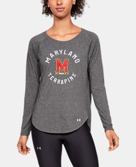 New Arrival Women's UA Microthread Spine Collegiate Long Sleeve 5 Colors Available $50