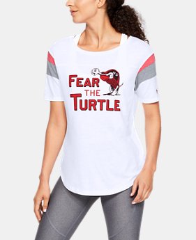 New Arrival Women's UA Iconic Neppy FB Collegiate T-Shirt 1 Color Available $55