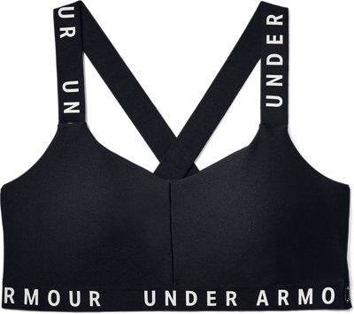 under armour wordmark strappy sports bra