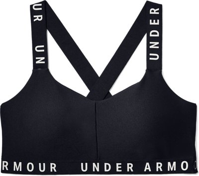 under armour women's strappy wordmark sports bralette