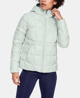  Women's UA Armour Down Hooded Jacket  3  Colors Available $150