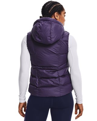 purple down vest