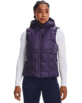 purple down vest