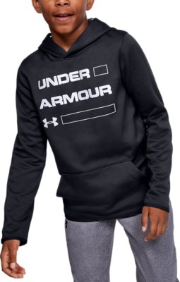 under armour hoodie black kids