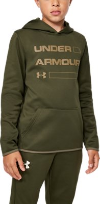 khaki under armour hoodie