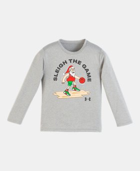 New Arrival Boys' Infant UA BBall Santa Long Sleeve Shirt 1 Color Available $21