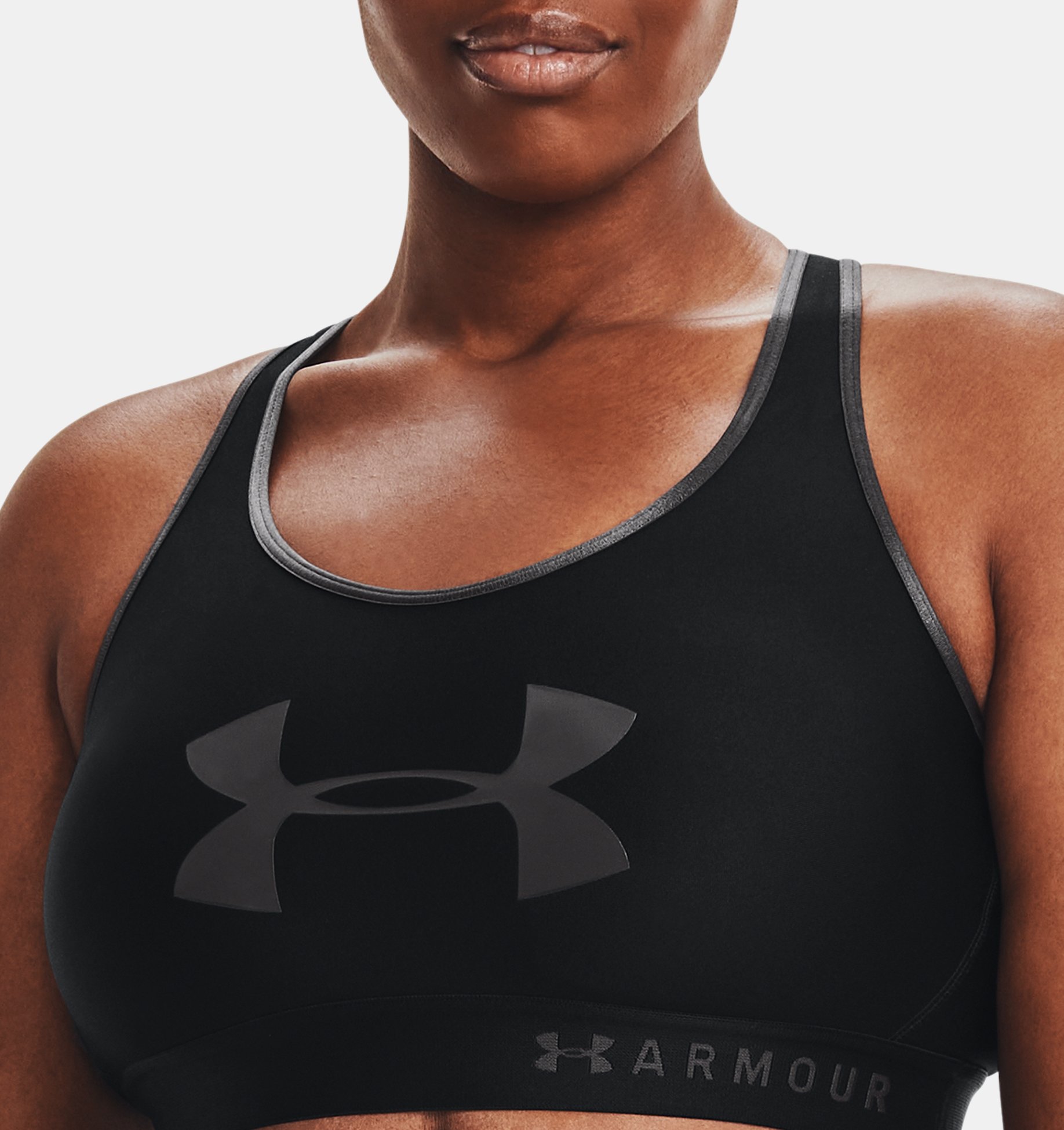 Women's Armour® Mid Keyhole Graphic Sports Bra
