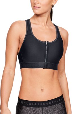 under armour zip up sports bra